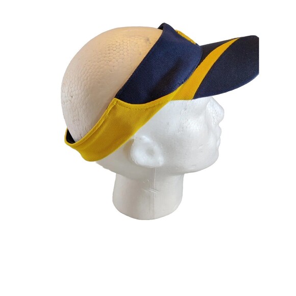 Nike DRI-FIT University Of Michigan Wolverines Blue Gold Adjustable Visor Hat - Picture 5 of 9
